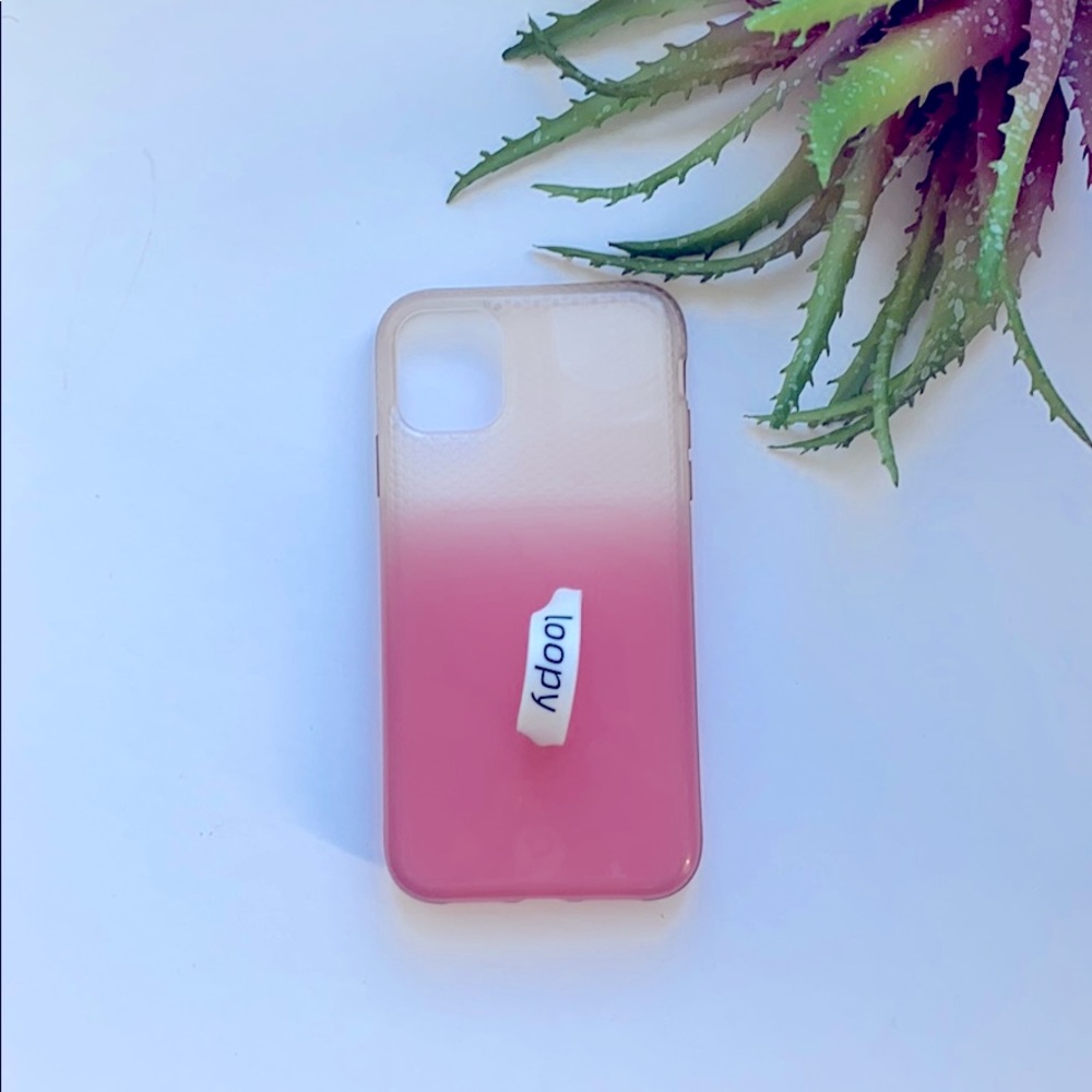 Pink ombré Loopy Case iPhone 11